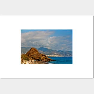 Penoncillo Beach Torrox Costa Nerja Spain Posters and Art